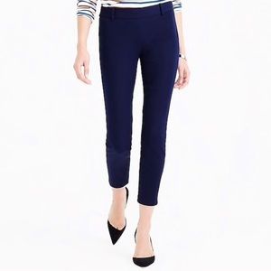 J. Crew Minnie Slim Crop Pant in Dark Green